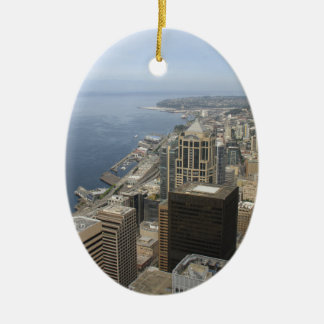 Arial Ansicht von Seattle Keramik Ornament