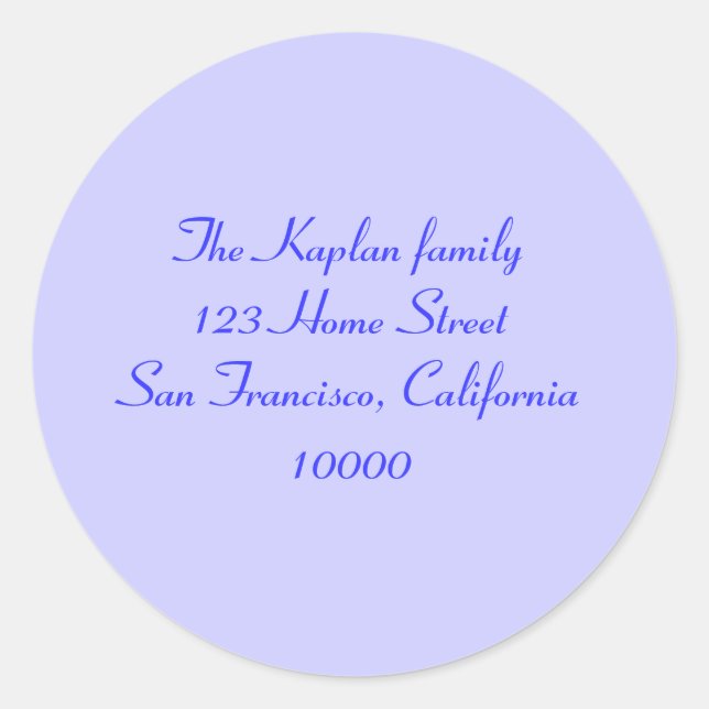 Ariana Bat Mitzvah Umschlag Aufkleber (Vorderseite)