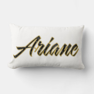 Ariane black gold Lettering Kissen Deko