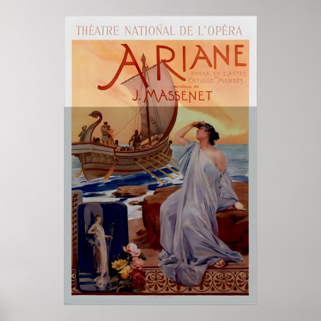 Ariane Theatre National De L'Opera Vintage Poster (Vorne)