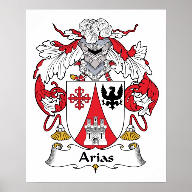 Arias Familienwappen Poster (Vorne)