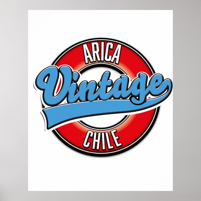 Arica Chile Vintages Logo Poster (Vorne)