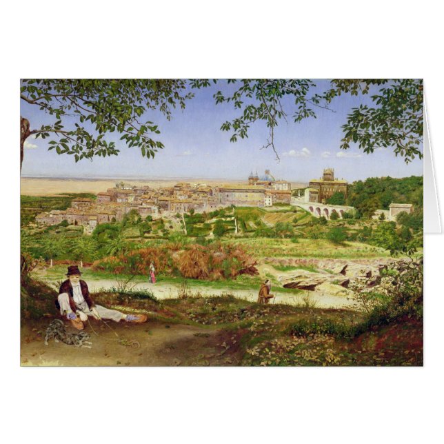 Ariccia, Italien, 1860 (Öl auf Platte) (Vorderseite (Horizontal))