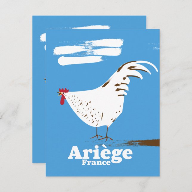 Ariège France Reiseplakat. (Vorne/Hinten)