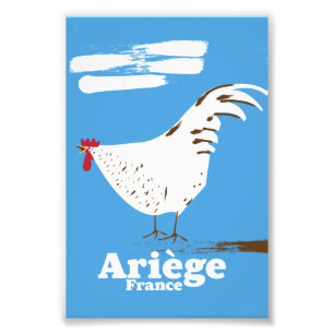 Ariège France Reiseplakat. Fotodruck
