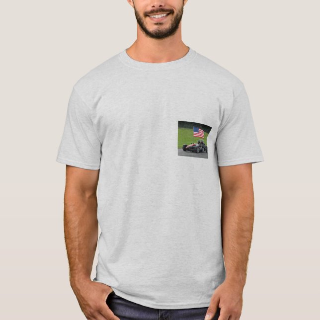 Ariel-Atom-T-Shirt mit Flagge T-Shirt (Vorderseite)