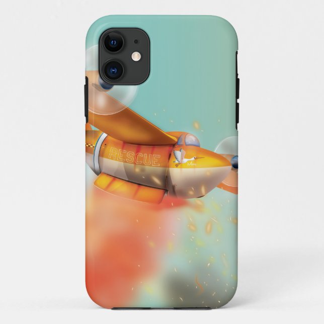 Ariel Firefight fire Flugzeug Case-Mate iPhone Hülle (Rückseite)