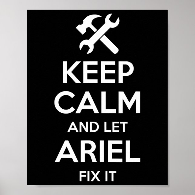 Ariel Fix Quote Funny Geburtstag Personalisierter  Poster (Vorne)