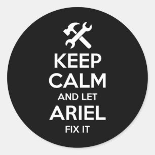 Ariel Fix Quote Funny Geburtstag Personalisierter  Runder Aufkleber