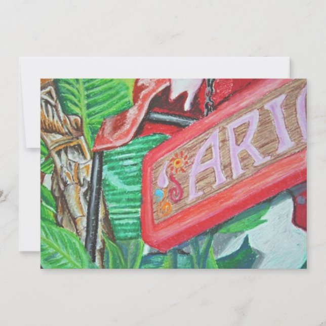 Ariel Greeting Card Dankeskarte (Vorderseite)