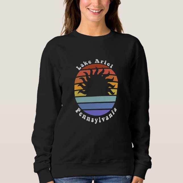 Ariel Pennsylvania PA Sunset Souvenir Vacatio Sweatshirt (Vorderseite)