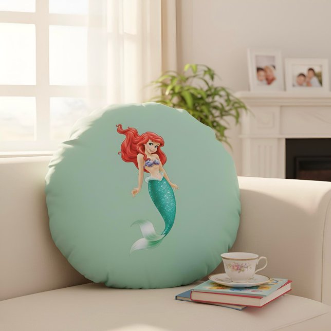 Ariel Round Pillow Rundes Kissen (Von Creator hochgeladen)