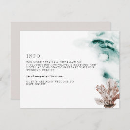 ARIEL Tropical Ocean Marine Beach Details Card Einladung