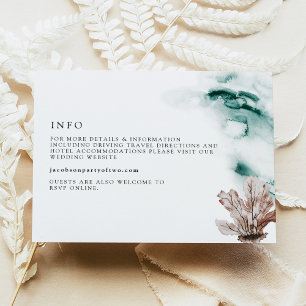 ARIEL Tropical Ocean Marine Beach Details Card Einladung