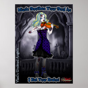Ariel-Zombie-Violinist-Plakat Poster