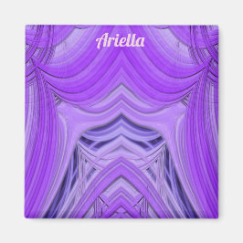ARIELLA ~ 3D-Fraktal Design lila blau Magnet