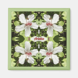 ARIELLA ~ EASTER ~ Blume im weißen Hibiskus ~ Magnet