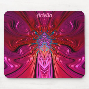 ARIELLA ~ Wild rosa und rot Mousepad