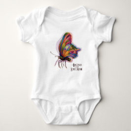 Ariel's Rainbow Butterfly Baby Bodysuit Baby Strampler