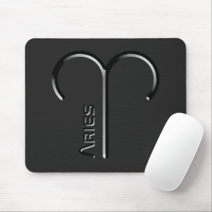 ARIES, abstrakte Gestaltung des Zodiakzeichens, Mousepad