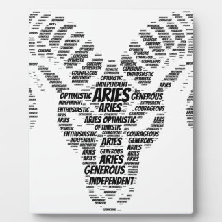 Aries Astrologie Zodiac Sign Word Cloud Fotoplatte