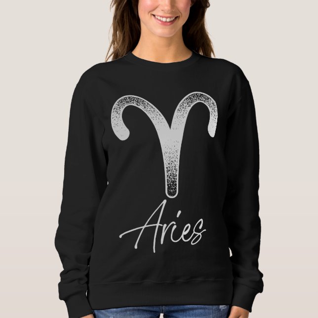 Aries Astrology and Horoscope Zodiac Sign Sweatshirt (Vorderseite)