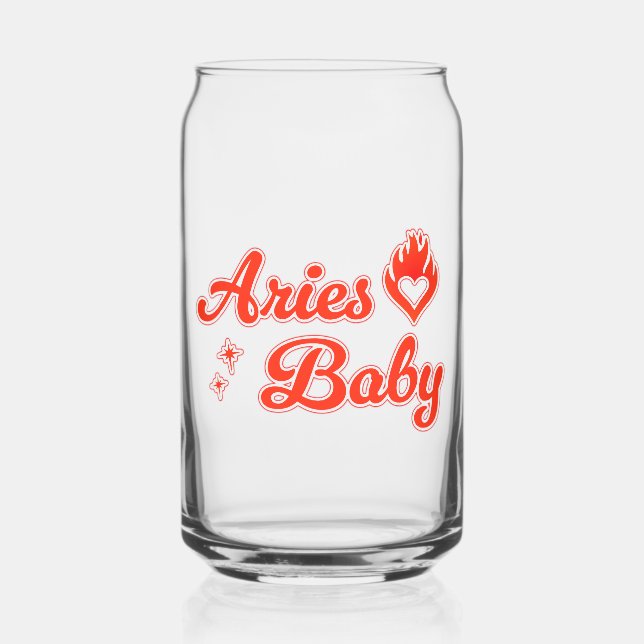 Aries baby glass dosenglas (Vorderseite)