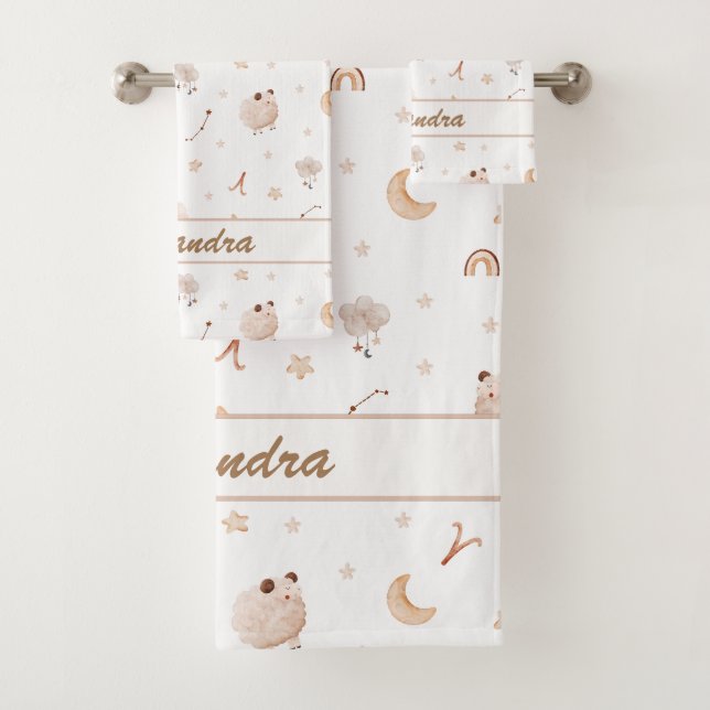 Aries Baby Soft & Snuggly für Little Rams Badhandtuch Set (Insitu)