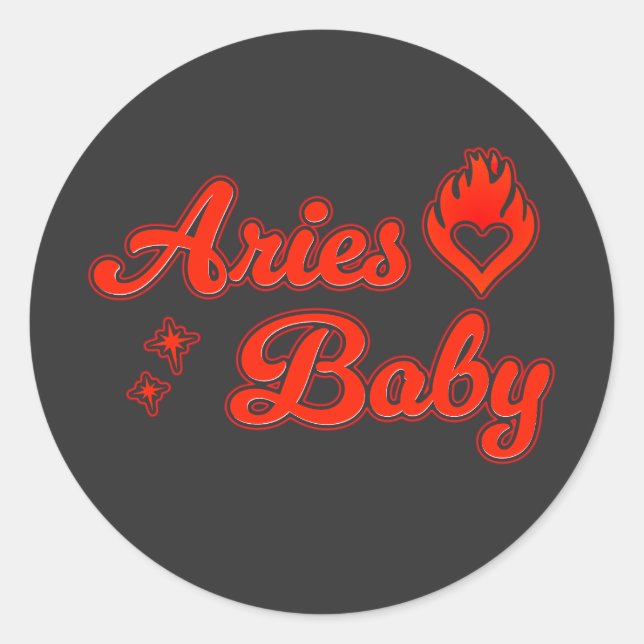 Aries baby sticker (Vorderseite)