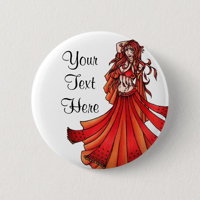 Aries Belly Dancer Button (Vorderseite)