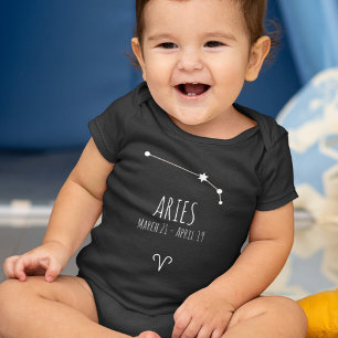 Aries Birth Sign   Sternbild Baby Strampler