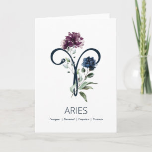 Aries Birthday Card Karte