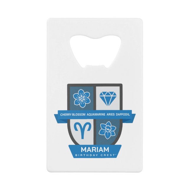 Aries Birthday Crest™ for March 21-31 Jewelry Geldbeutel Flaschenöffner (Vorderseite)