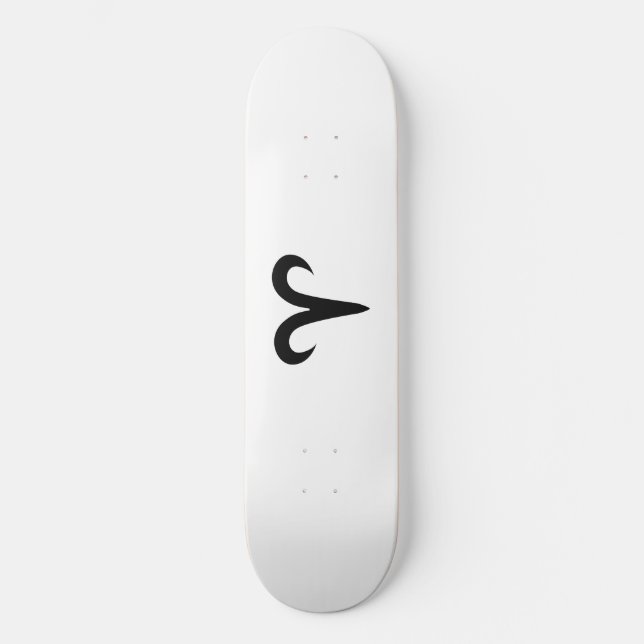 Aries Black Skateboard (Vorderseite)