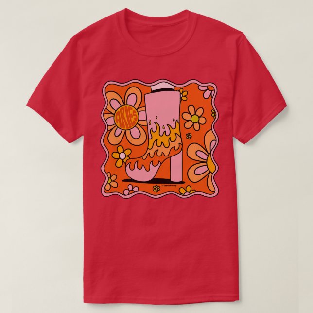 Aries Boot T-Shirt (Design vorne)