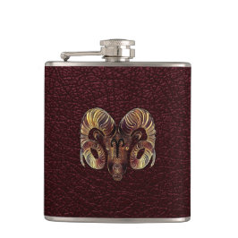 Aries Bronze Flachmann