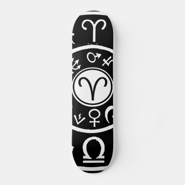 Aries Celestial Zodiac Skateboard (Vorderseite)