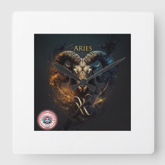 ARIES CLOCK QUADRATISCHE WANDUHR