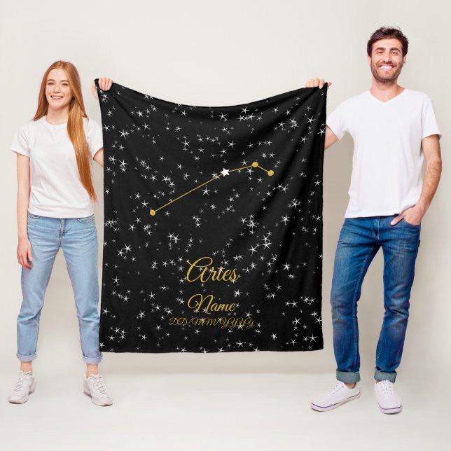 Aries Constellation Fleecedecke (Beispiel)