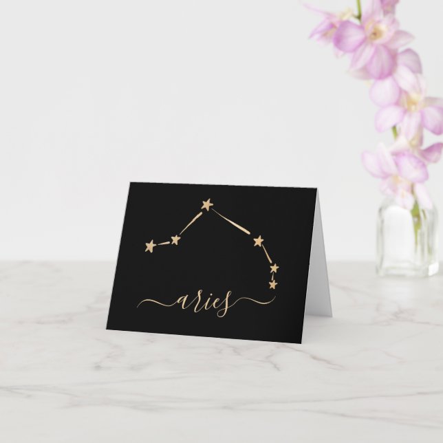 Aries Constellation Karte (Orchidee)