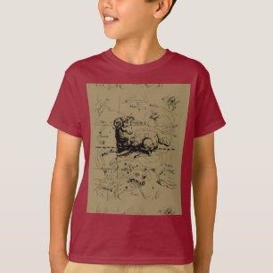 Aries Constellation Map Hevelius circa 1690 T-Shirt