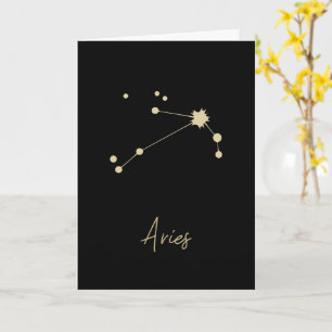 Aries Constellation Zodiac Karte