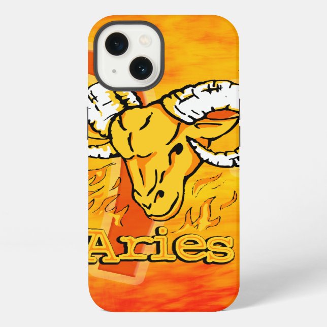 Aries Der Widder Sternzeichen Feuerzeichen iPhone  Hülle (Rückseite)