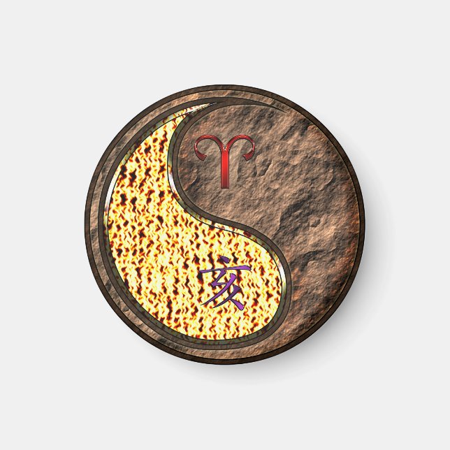 Äries & Earth Boar Magnet (Vorne)