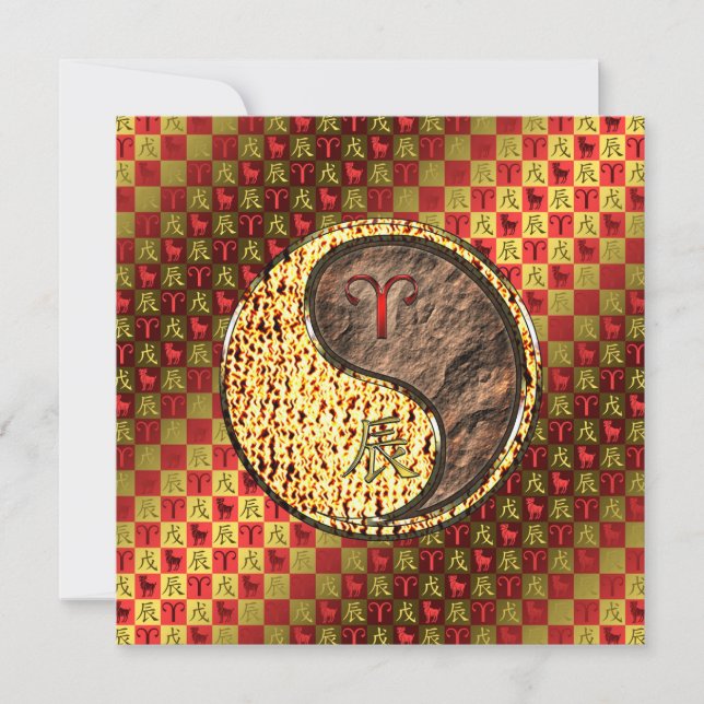 Äries & Earth Dragon Karte (Vorderseite)