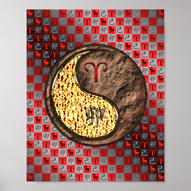 Aries & Earth Rabbit Poster (Vorne)