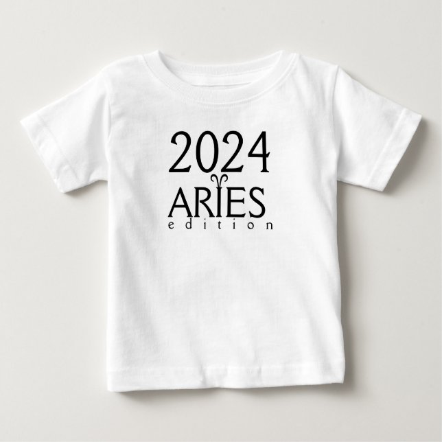 Aries Edition 2024 mit dem Symbol Baby T - Shirt (Vorderseite)