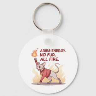 Aries Energy Sphynx-Katze Ohne Fell Alles Feuer Ku Schlüsselanhänger