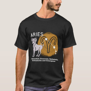 Aries Facts Aries Zodiac Sign Aries King T-Shirt