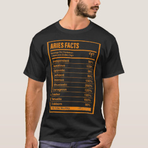 Aries Fakten Bekleidung für Männer und Frauen Funn T-Shirt